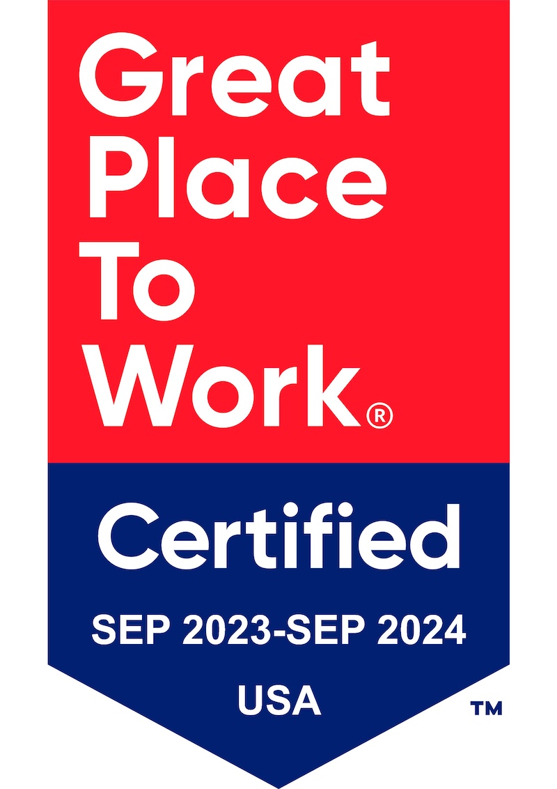 great place to work certification badge for 2024 - 2025